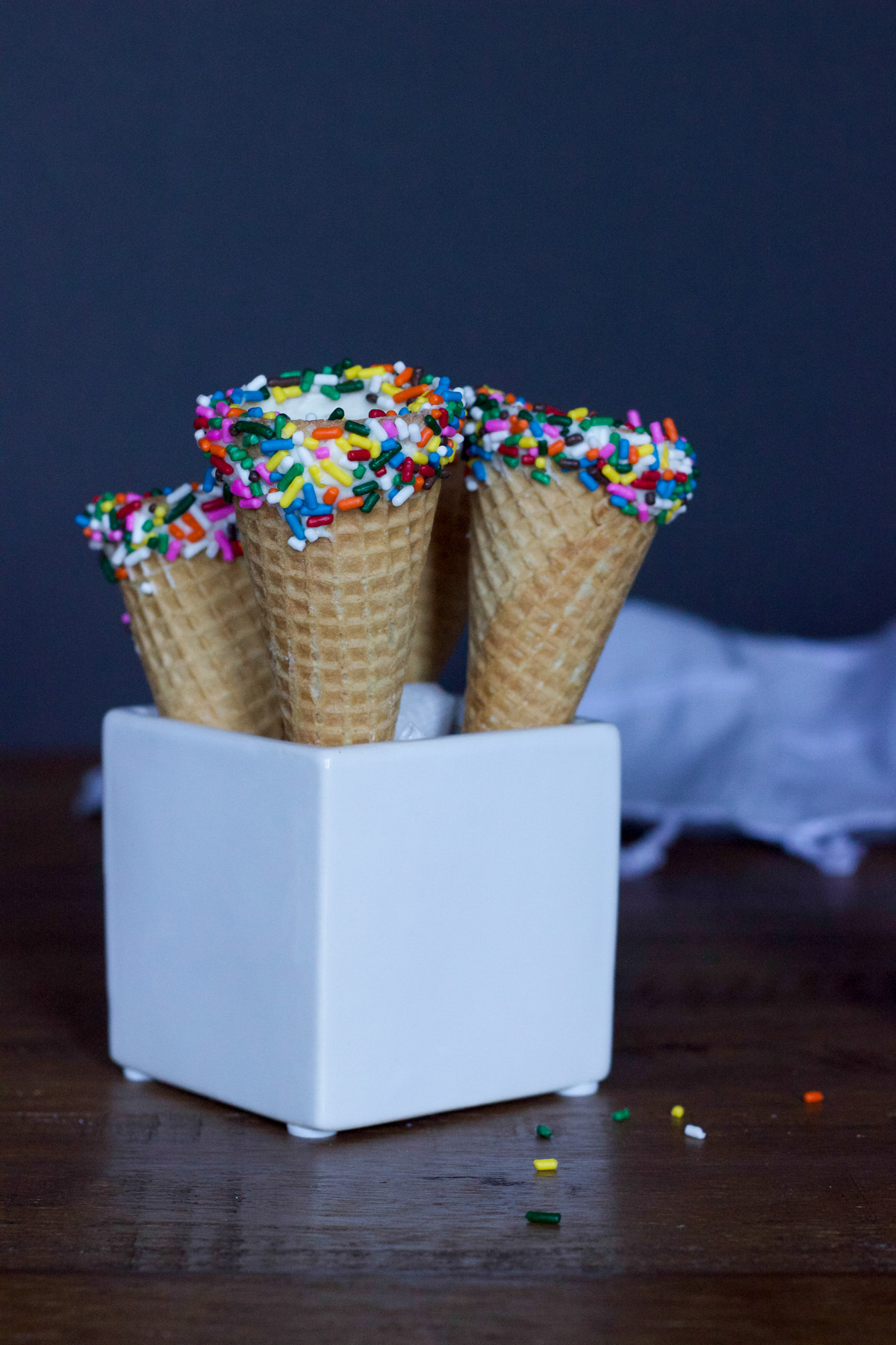 sprinkle ice cream cones