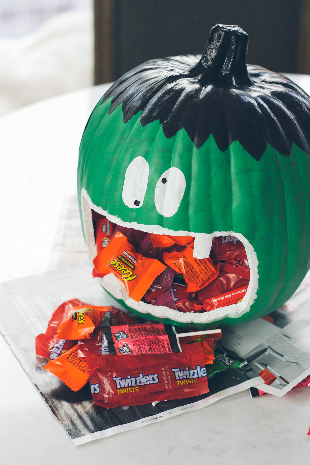 pumpkin candy holder