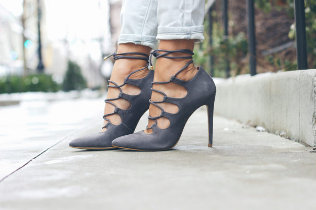 lace up heels