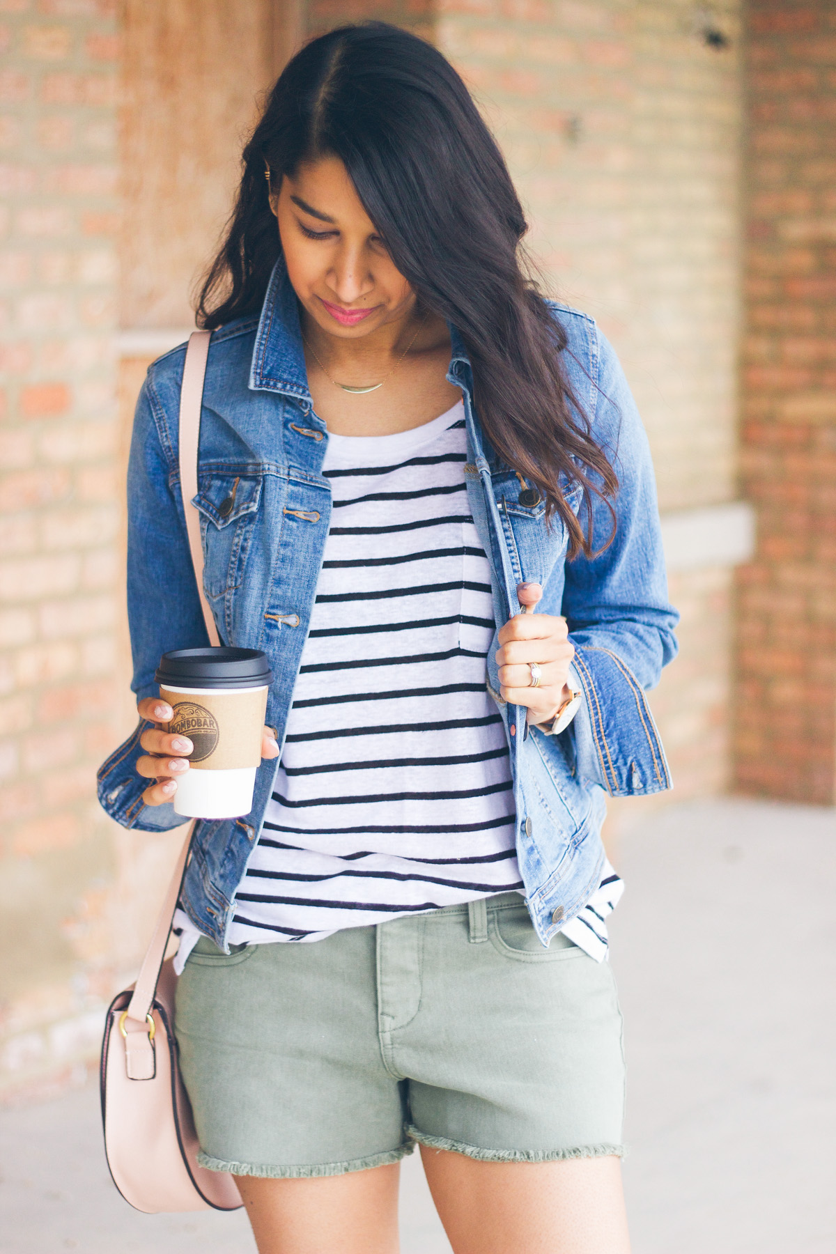 old navy relaxed stripe tee