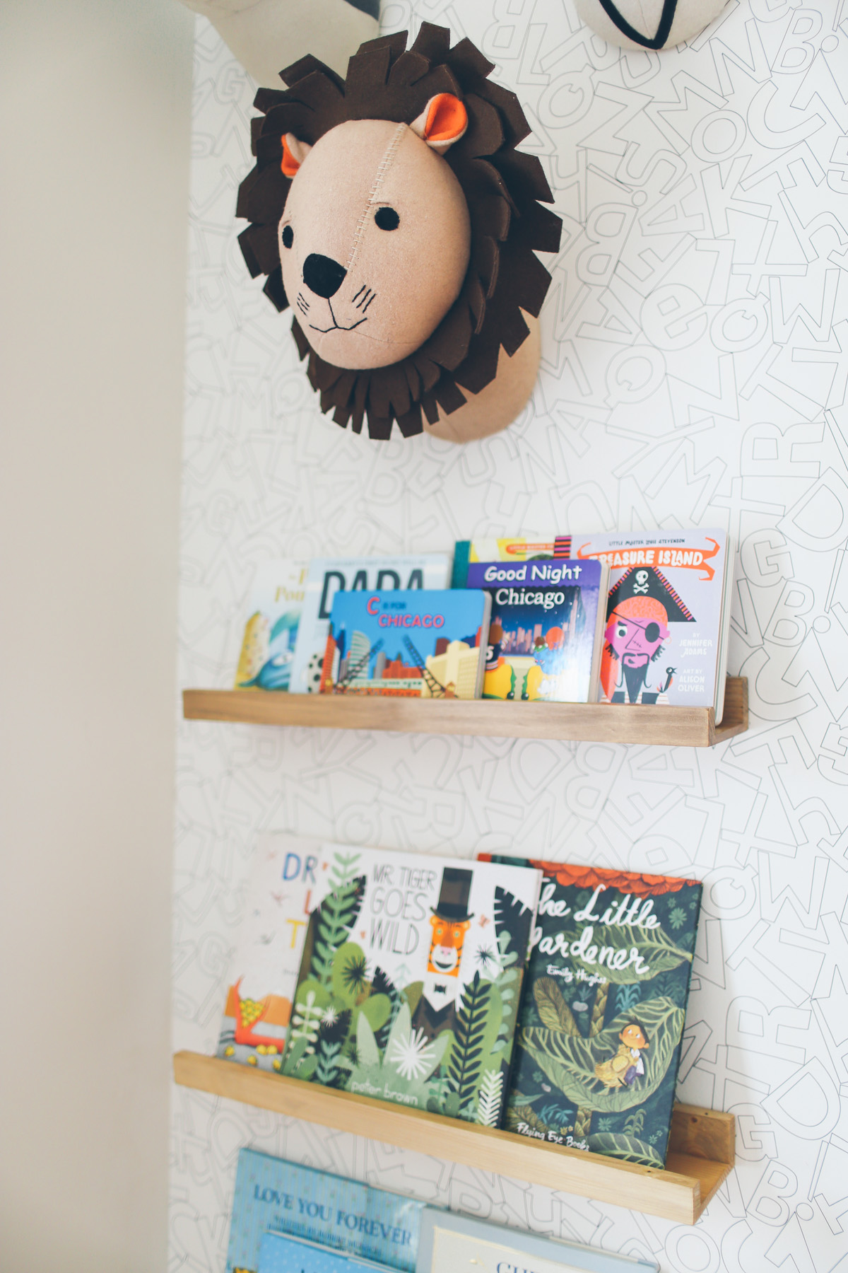 nursery book wall