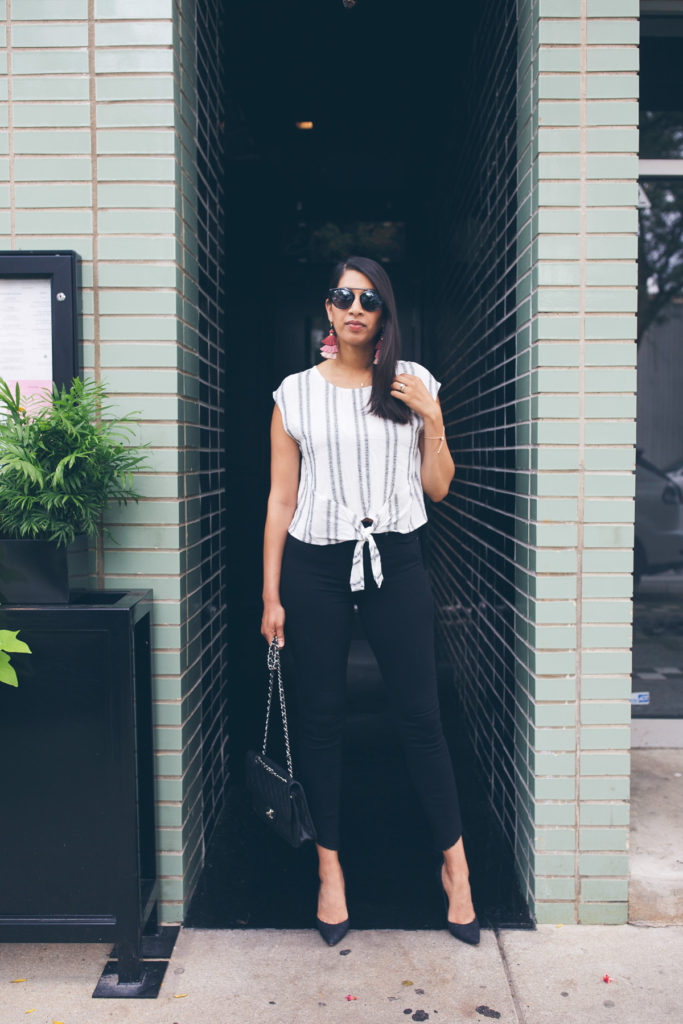 How To Wear Tie Front Tops | Lows to Luxe