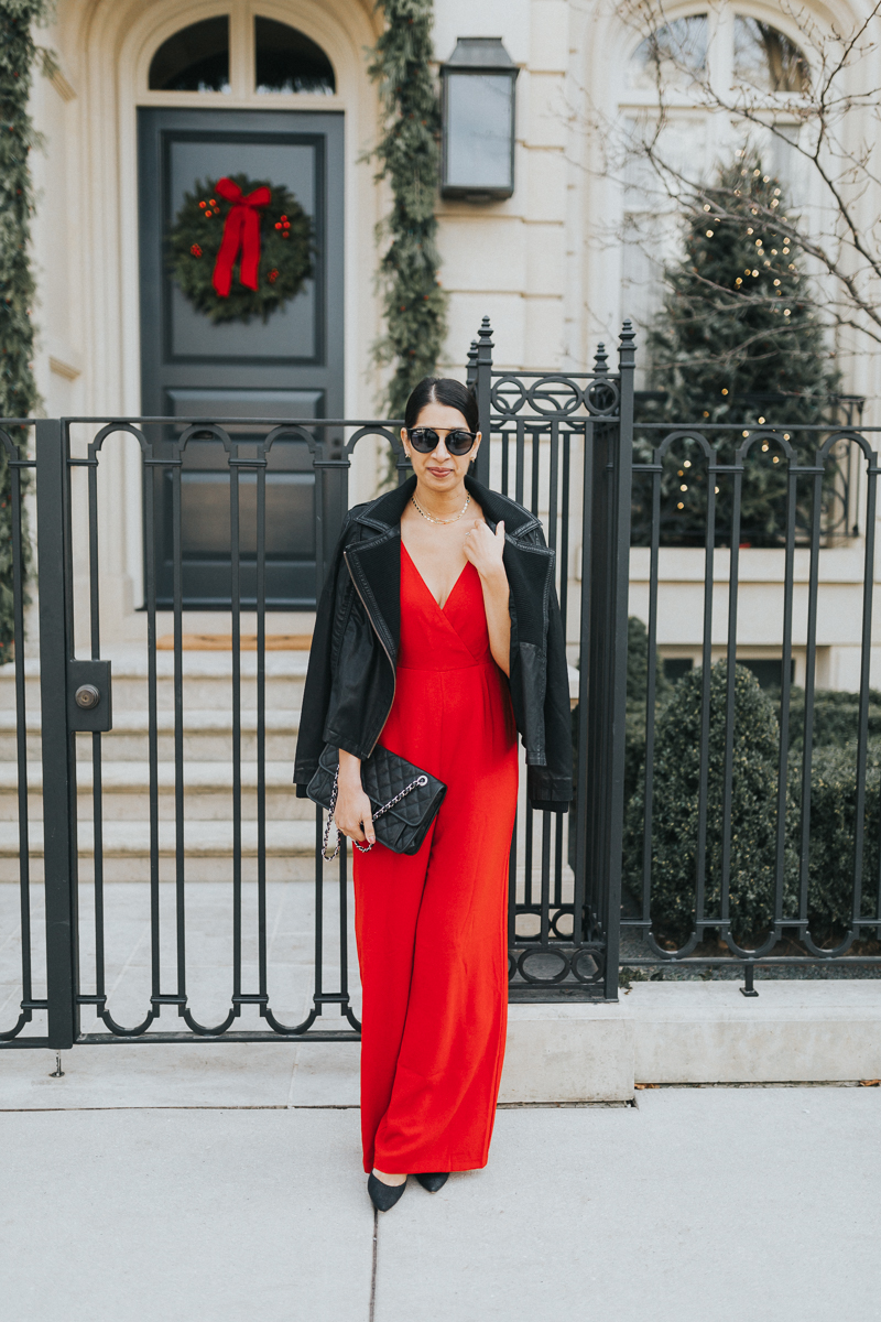 red wayf jumpsuit