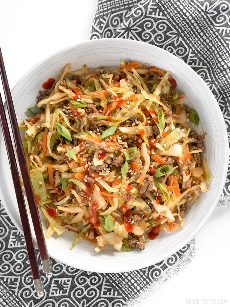 beef and cabbage stir fry