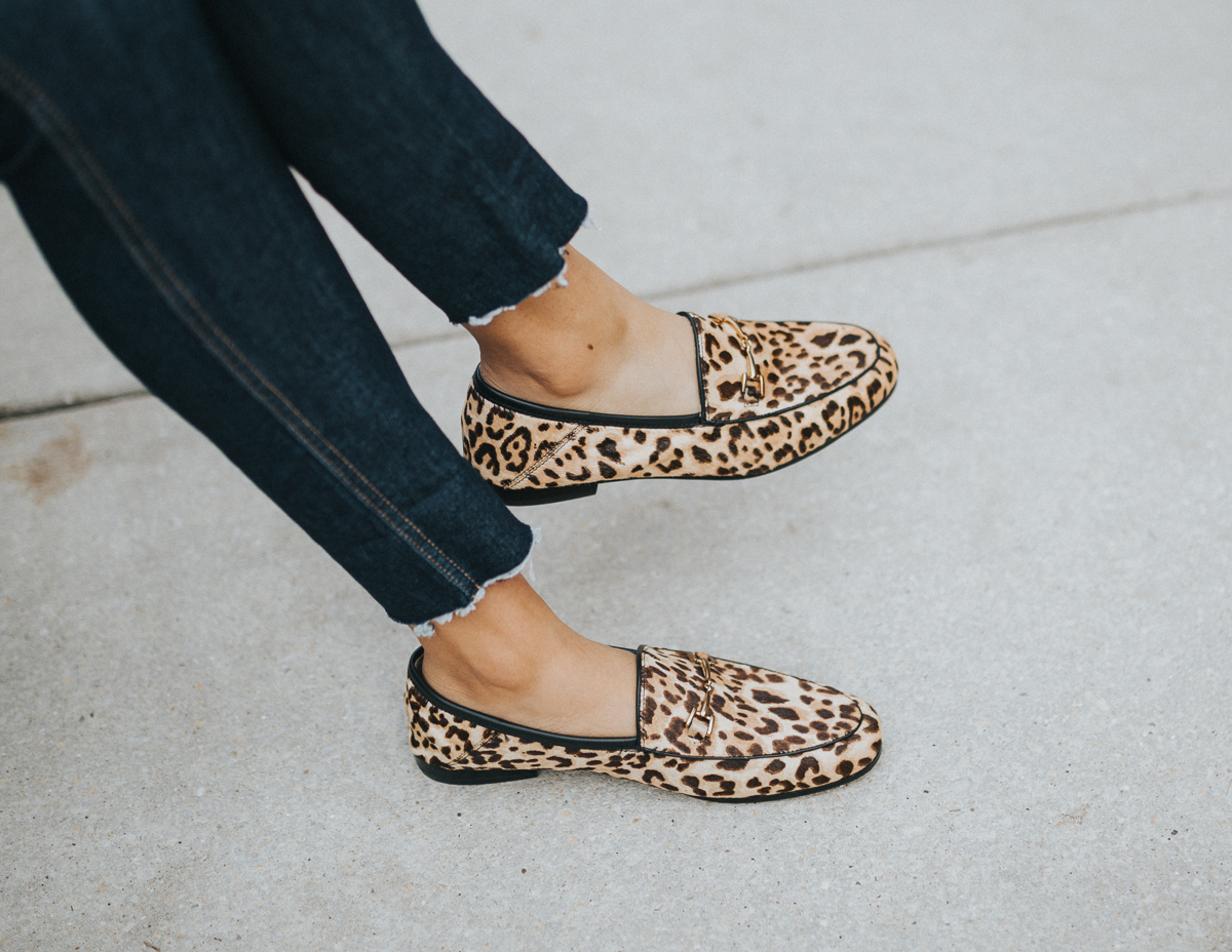 leopard loafers