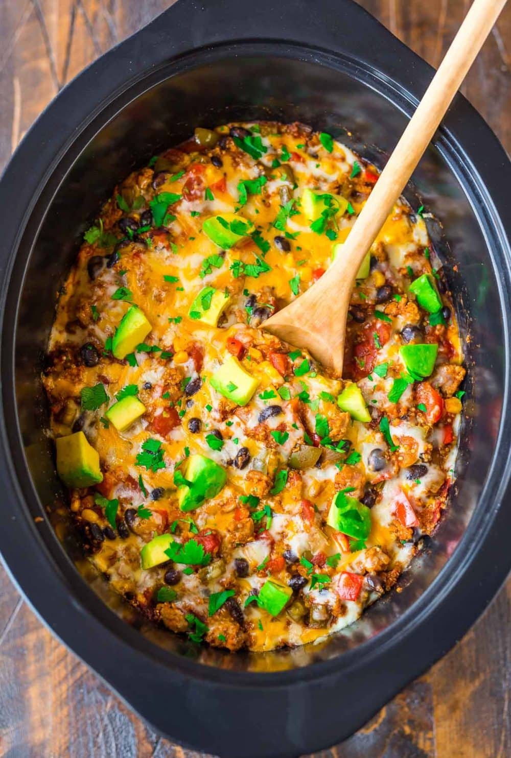 slow cooker mexican casserole