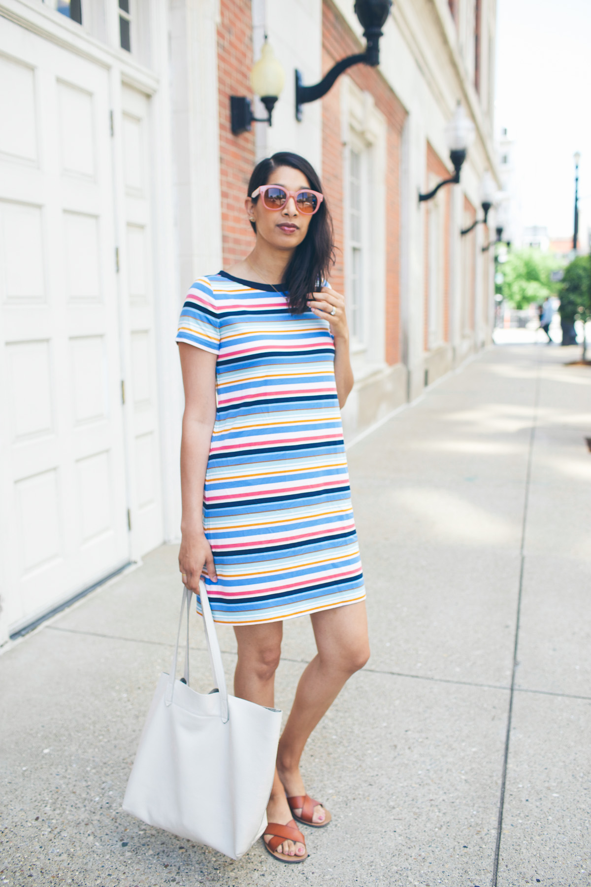 loft striped summer dress