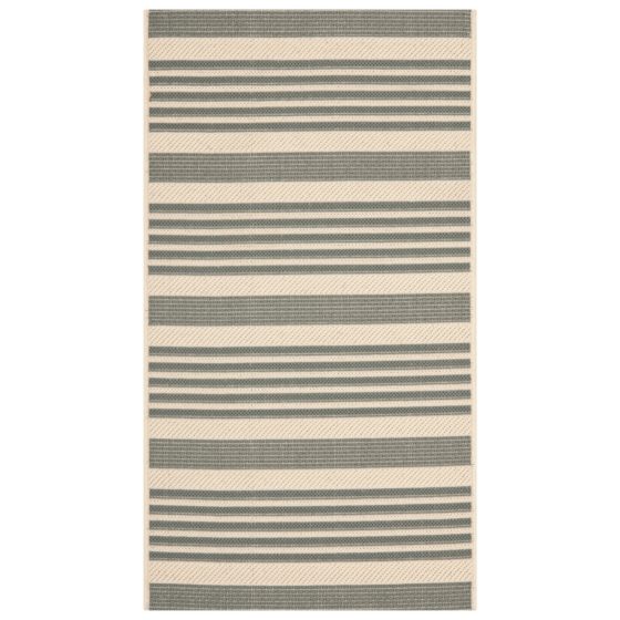 outdoor striped rug