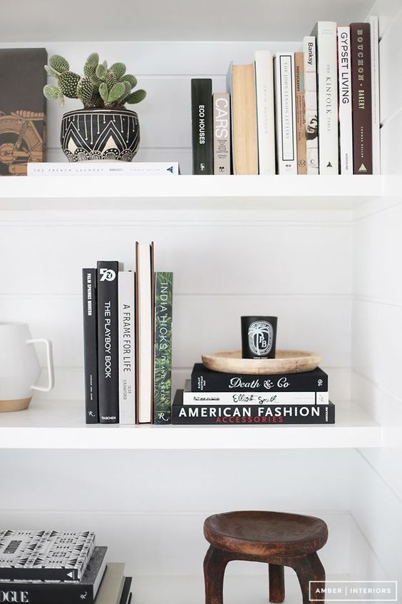 bookshelf styling