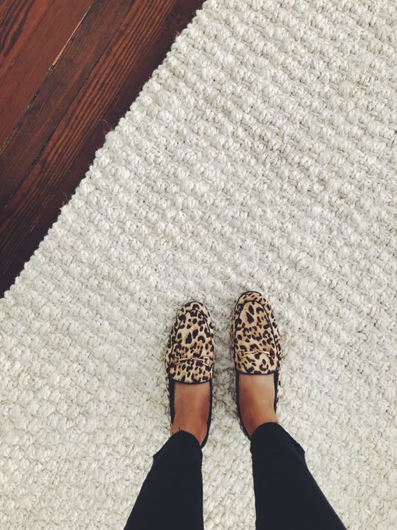 leopard loafers