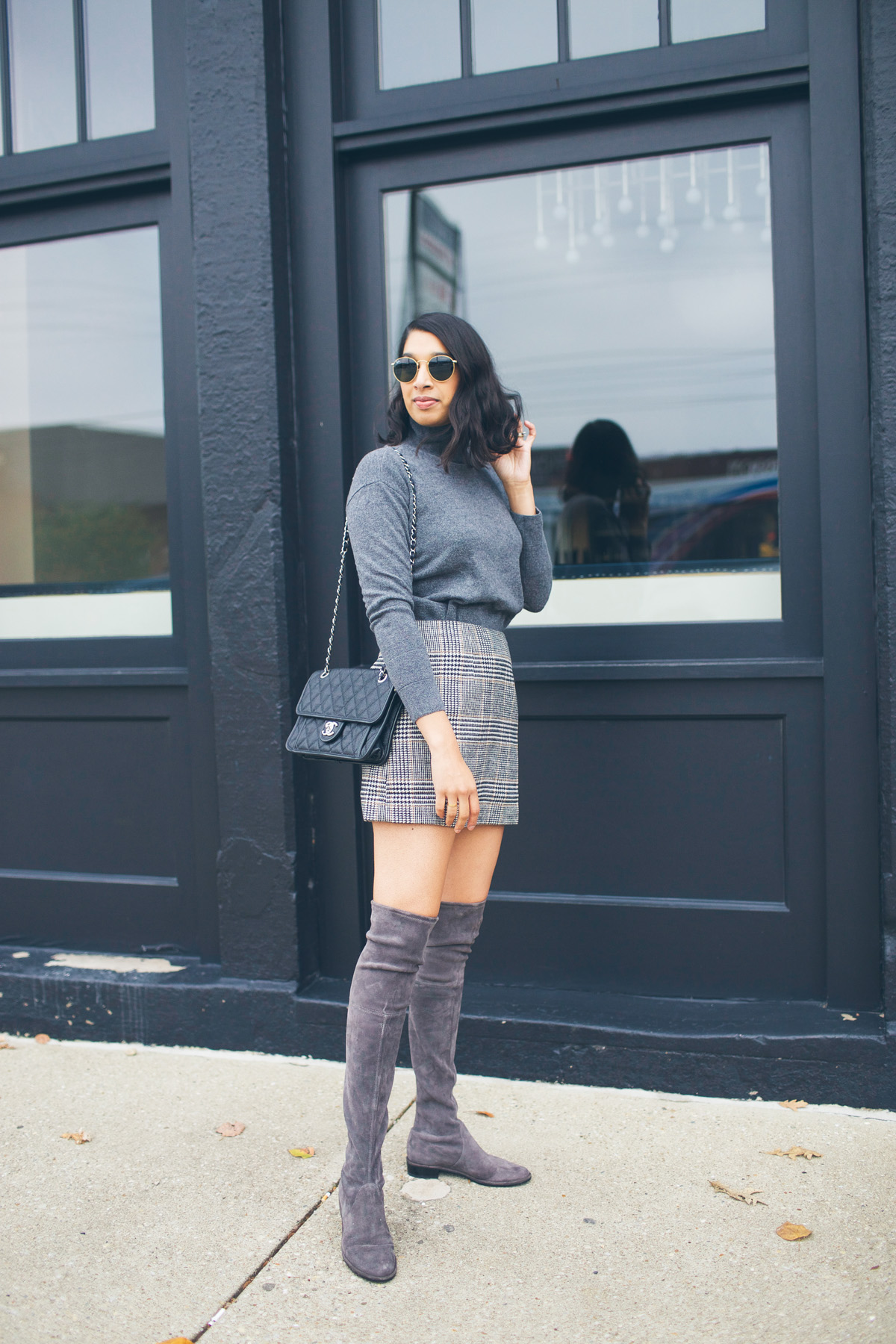how to wear a plaid skirt