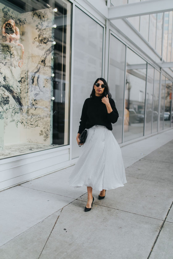 how to style a midi skirt