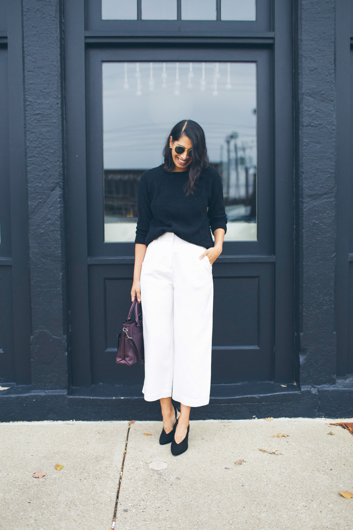 how to style wide leg pants