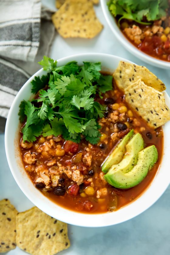 healthy taco soup